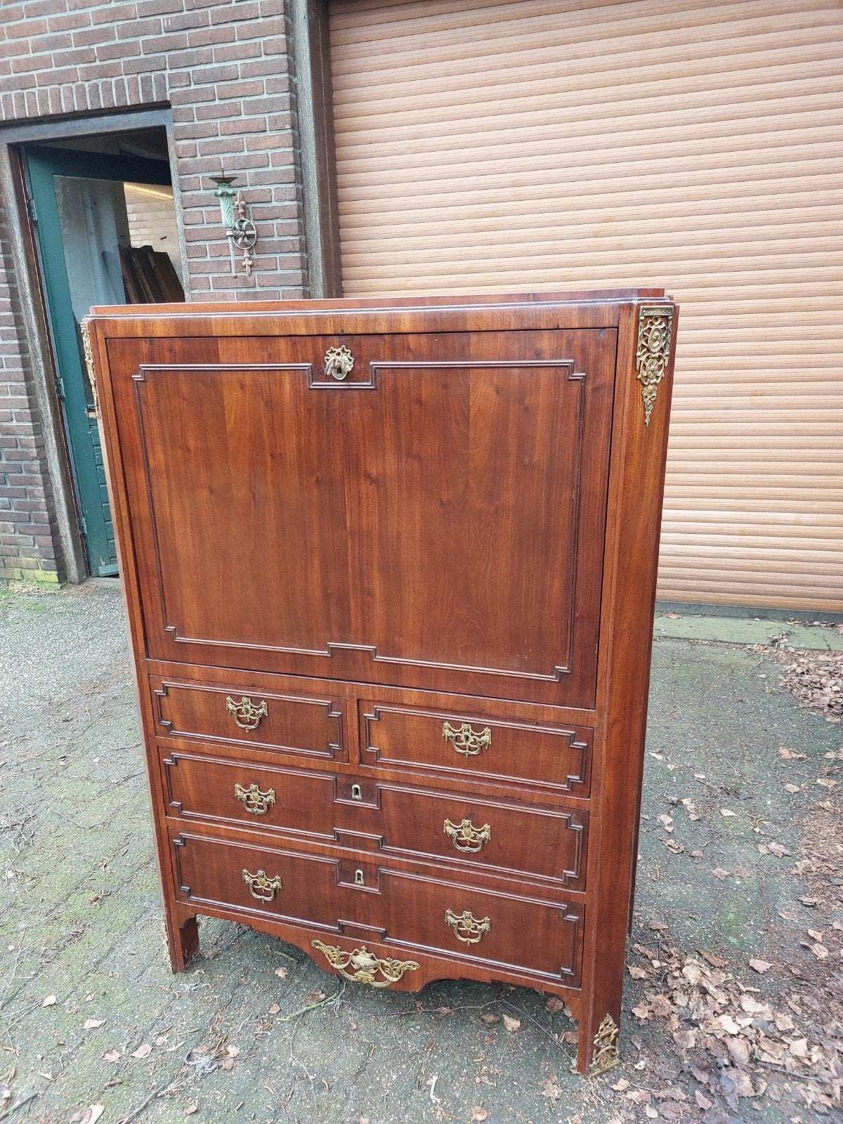 secretaire bureau mahonie, Antiek en Kunst, Ophalen
