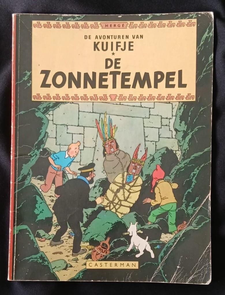 De zonnetempel. Kuifje album, 1975., Gelezen, Eén stripboek, Ophalen of Verzenden, Hergé