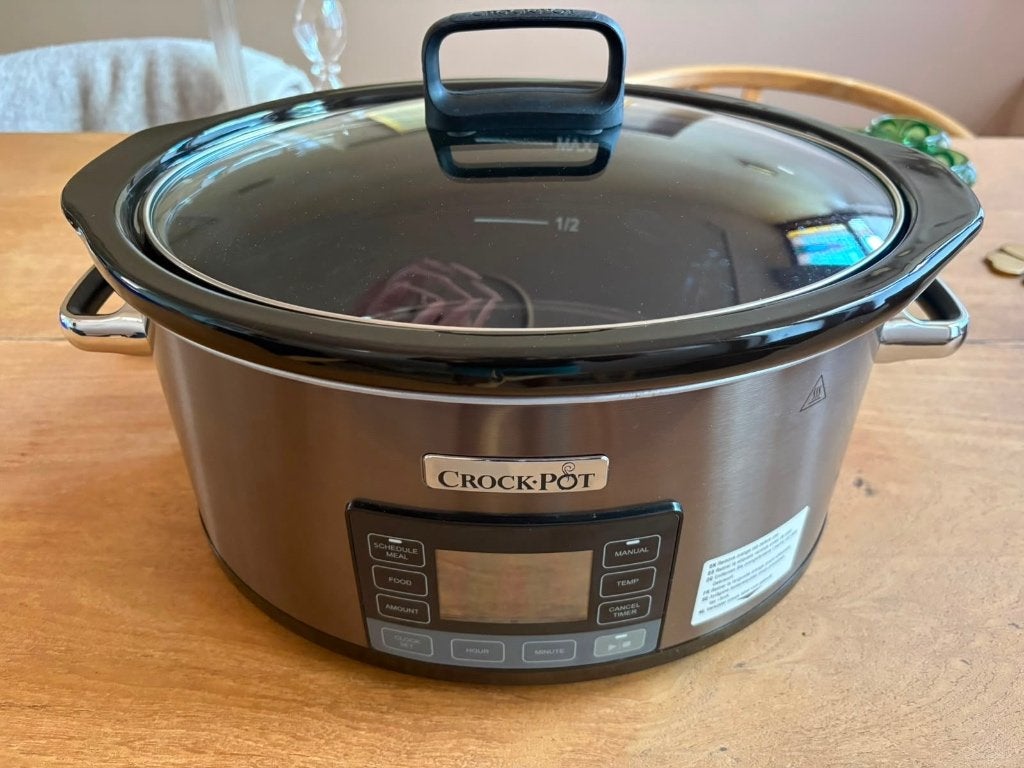 Crock-Pot Slowcooker - Digitale Timer - 5.7L, Ophalen, Timer, Zo goed als nieuw