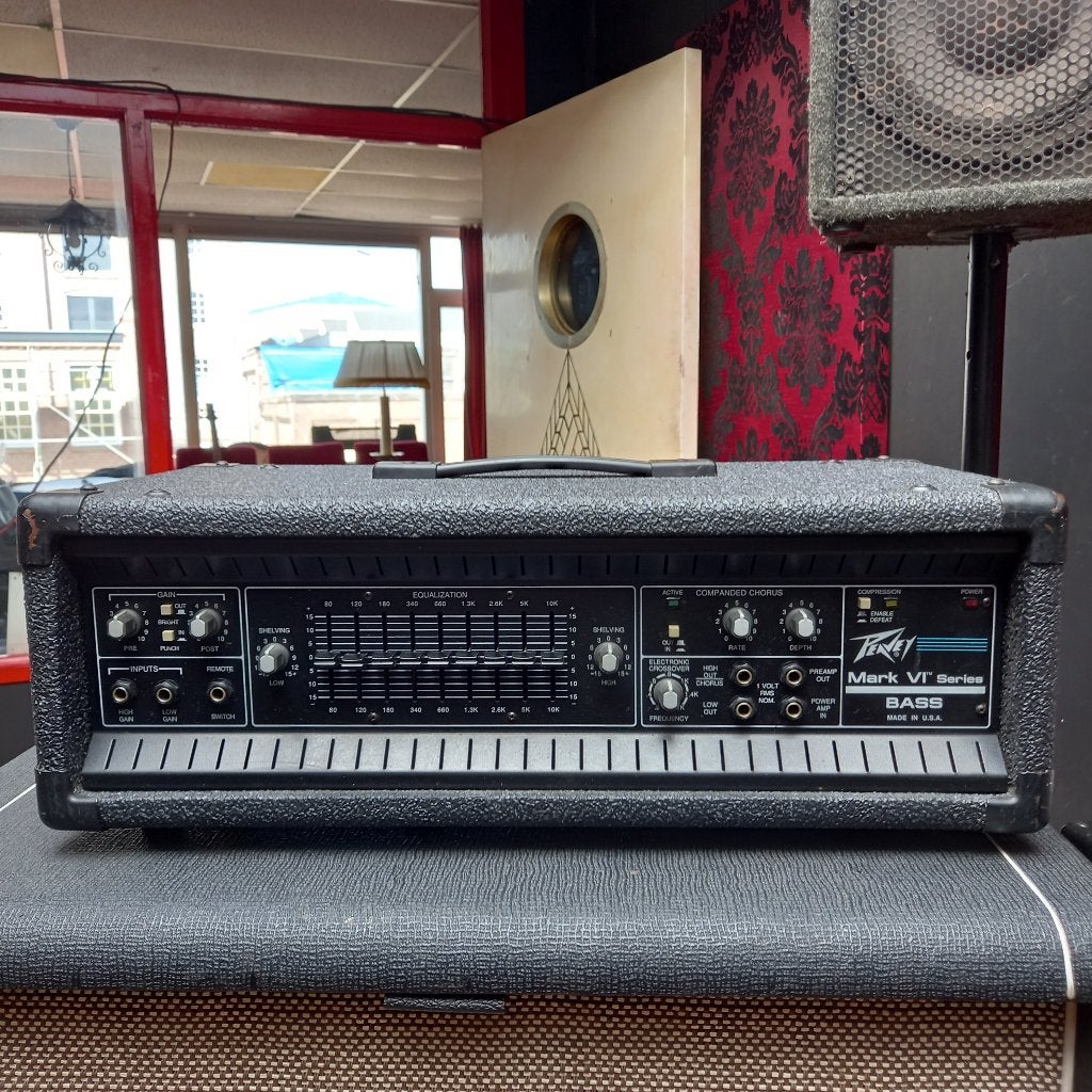 Vintage Peavey Mark VI 400-Watt Bass Head Top Versterker, Ophalen of Verzenden, Zo goed als nieuw, Basgitaar, 100 watt of meer