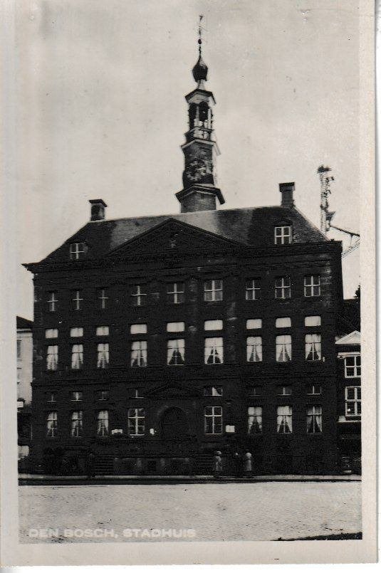 DEN BOSCH - STADHUIS, Ophalen of Verzenden, 1940 tot 1960, Ongelopen, Noord-Brabant