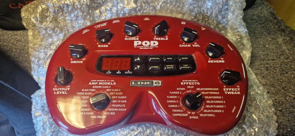 Line 6 POD Version 2.0 Gitaar Multi-Effect Processor, Muziek en Instrumenten, Effecten, Ophalen of Verzenden, Gebruikt, Delay of Echo