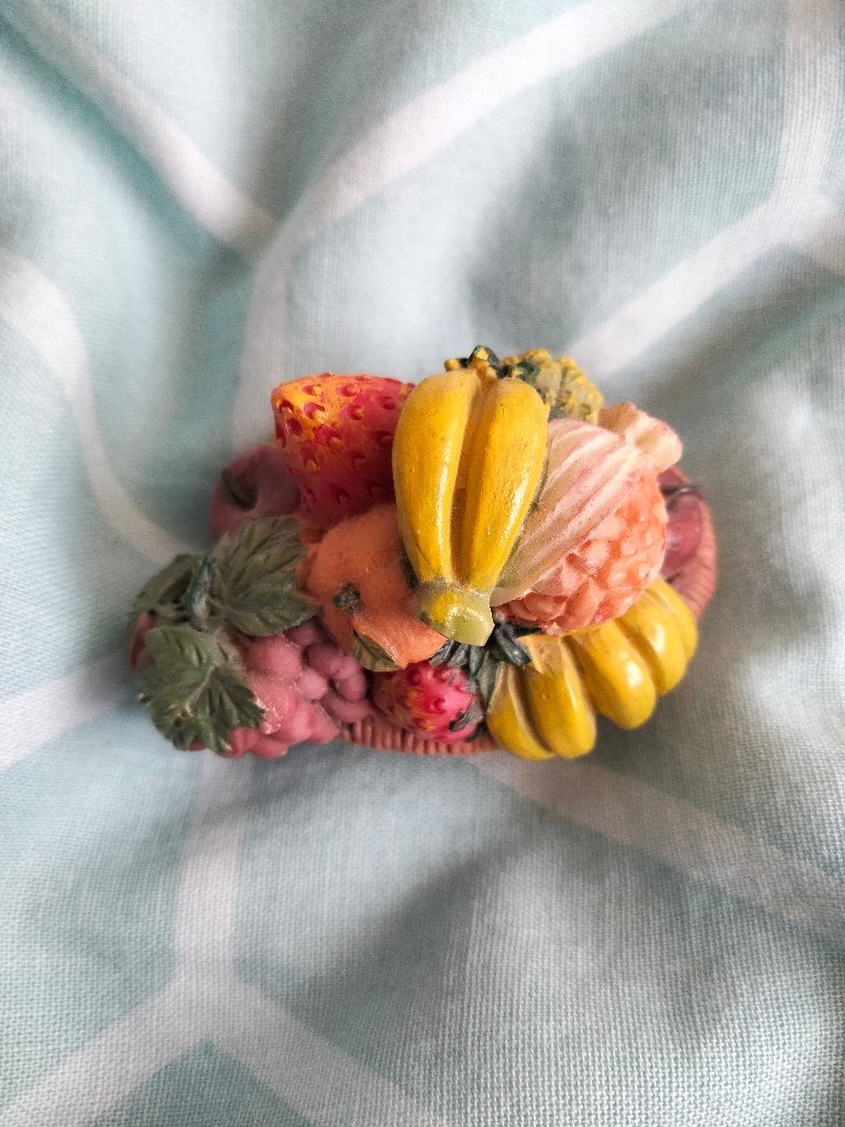 Decoratieve fruitmand miniatuur, Ophalen, Gebruikt, Overige typen