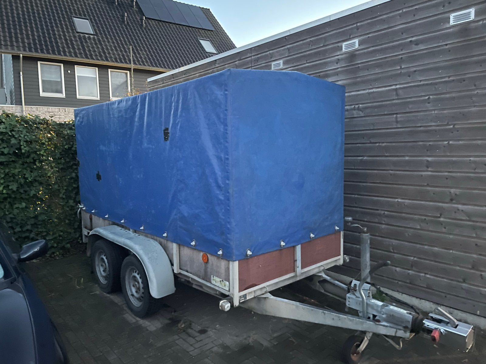 Aanganger met huif geremd en kenteken, Ophalen, Gebruikt