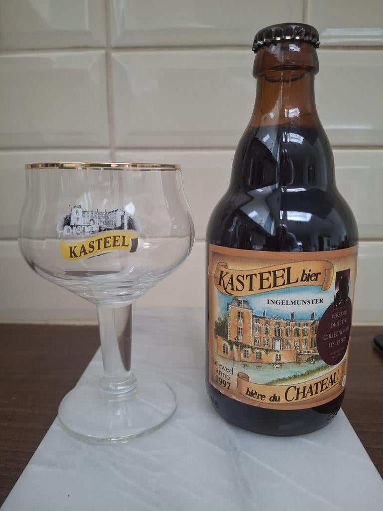 Kasteelbier Ingelmunster flesje + glas, Ophalen of Verzenden, Nieuw, Flesje(s), Overige merken