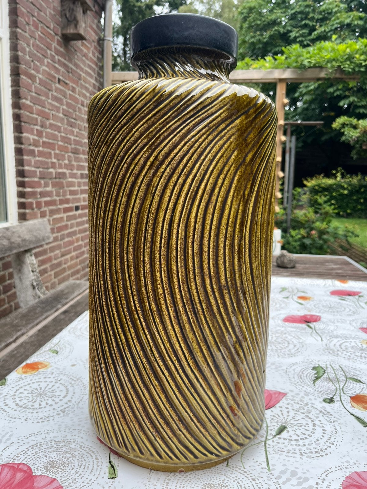 Vaas W-Germany 50 cm vloervaas, Antiek en Kunst, Ophalen of Verzenden