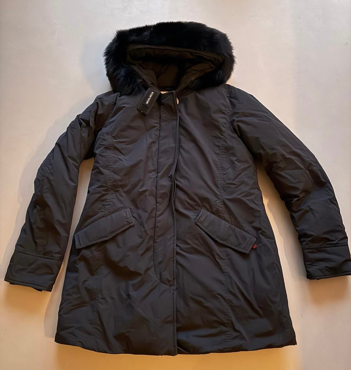 Woolrich Luxury Arctic Parka winterjas maat L kleur zwart, Zwart, Maat 42/44 (L), Ophalen of Verzenden, Zo goed als nieuw