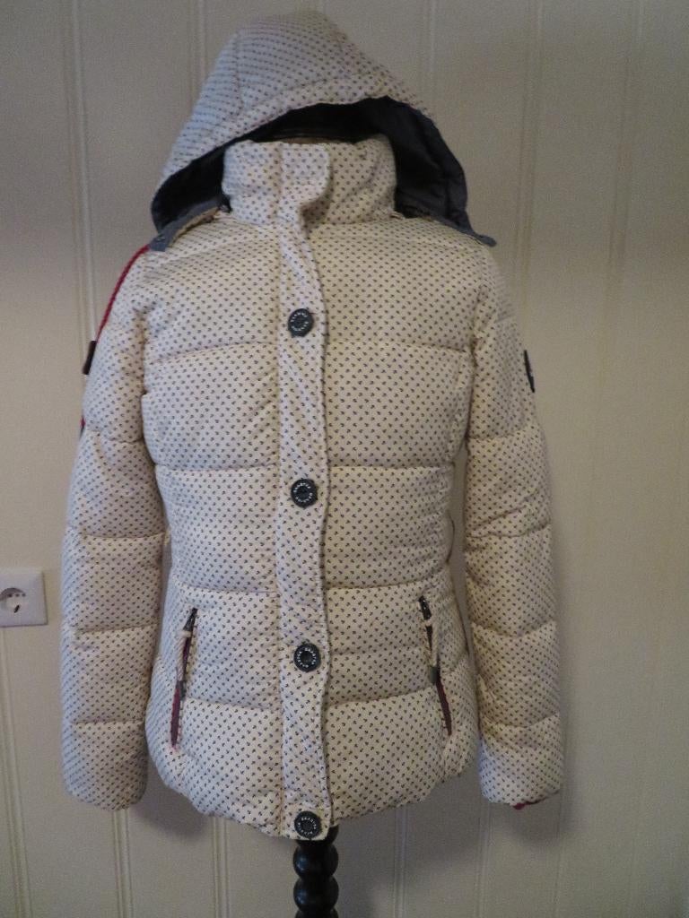 Dames winterjas Gaastra maat L ( Z.G.A.N. ), Kleding | Dames, Jassen | Winter, Zo goed als nieuw, Maat 42/44 (L), Wit, Ophalen of Verzenden