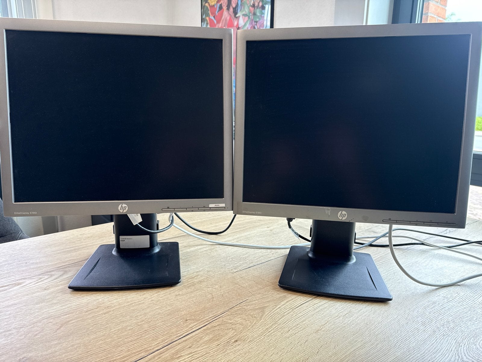 HP EliteDisplay E190i Monitoren (1 stuk), Computers en Software, Monitoren, Gebruikt, 60 Hz of minder, DVI, In hoogte verstelbaar