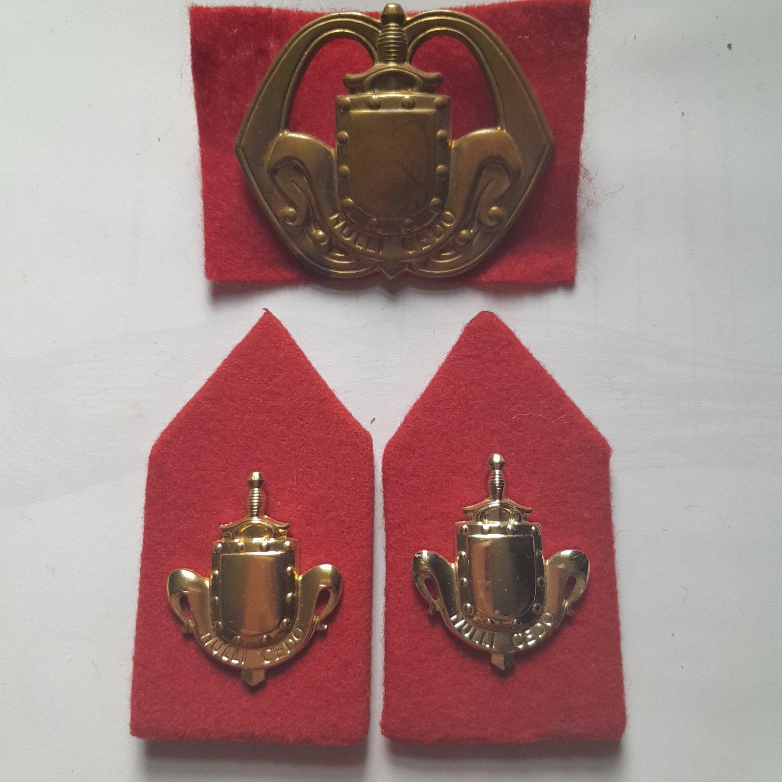 Setje emblemen Infanterie algemeen, Verzamelen, Militaria | Algemeen, Ophalen of Verzenden, Landmacht, Nederland, Embleem of Badge