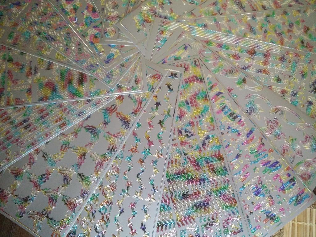 Peel-off stickers multi color (zie beschrijving), Hobby en Vrije tijd, Ophalen of Verzenden, Nieuw, Overige thema's, Overige typen