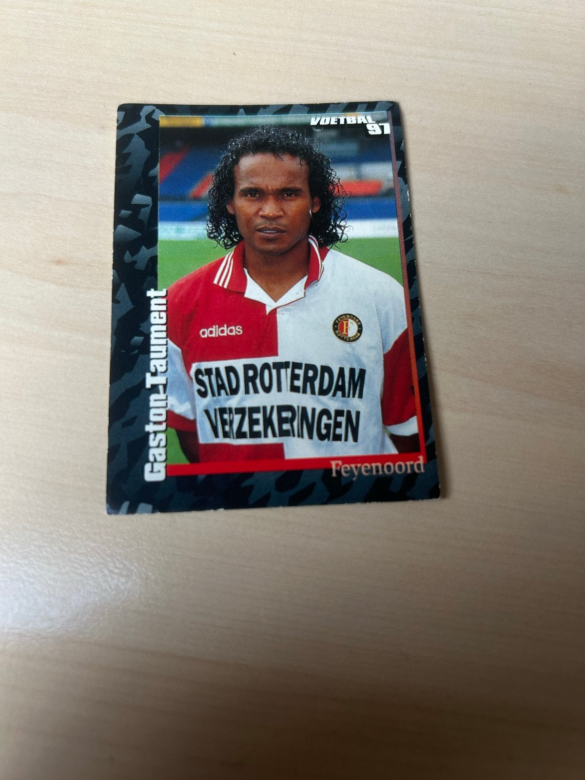 Gaston Taument Voetbal '97 Panini Feyenoord Plaatje, Ophalen of Verzenden, Zo goed als nieuw, Sticker