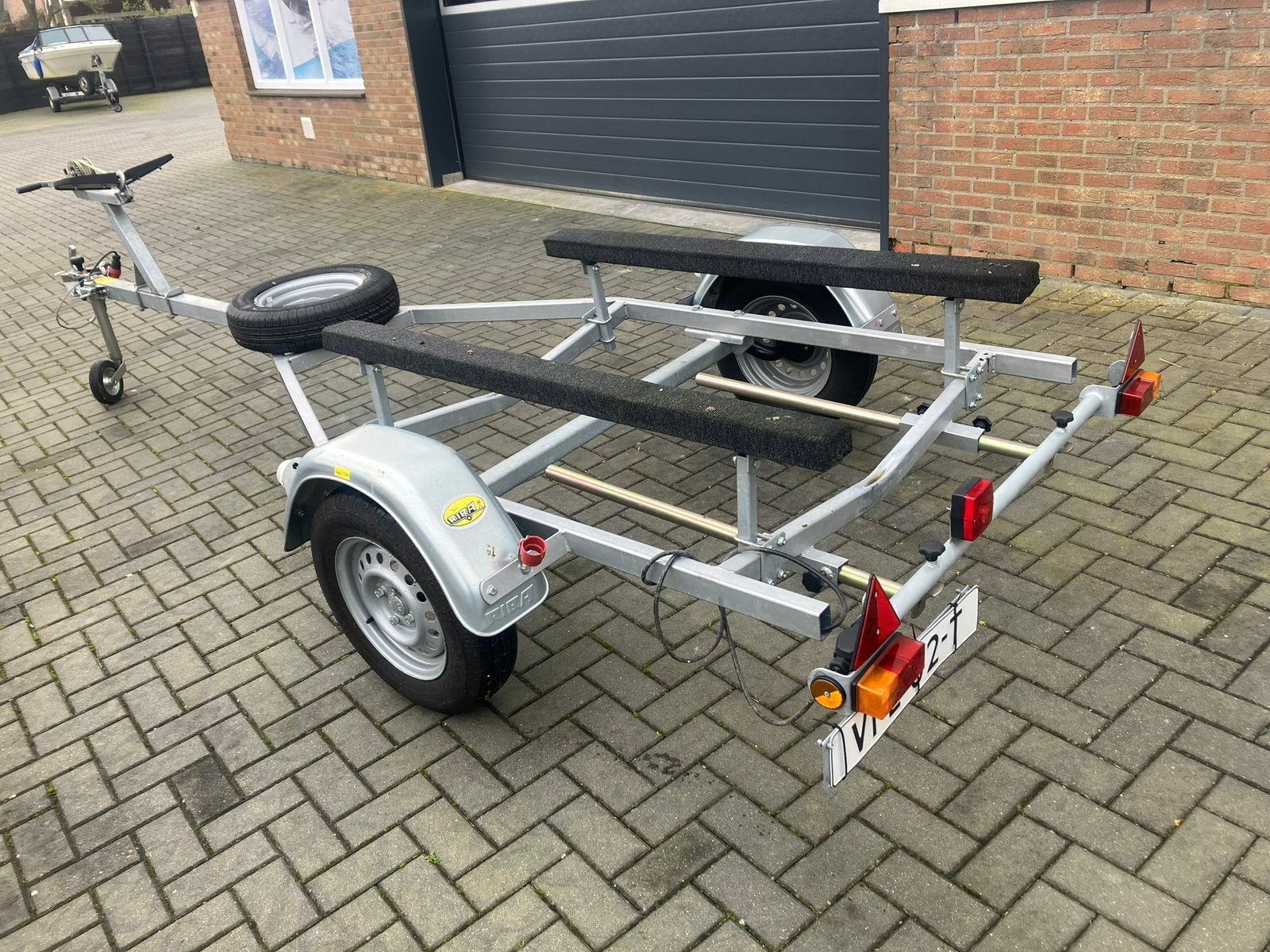 Riba trailer, zeer nette staat. 2x gebruikt.  550 kg, Minder dan 1500 kg, Gebruikt, Verstelbare verlichting, Overige typen