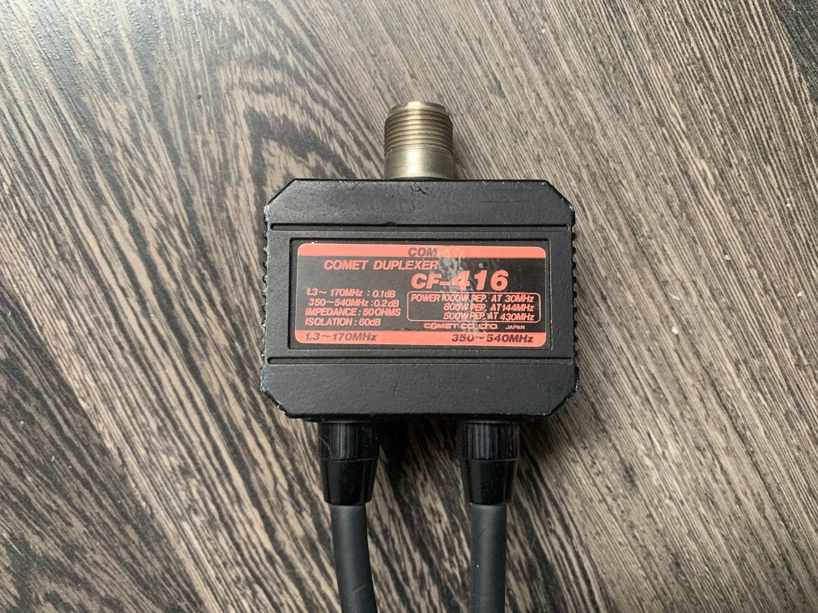 Comet CF-416 diplexer, Telecommunicatie, Ophalen of Verzenden, Zo goed als nieuw, Antenne