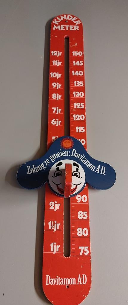 Vintage Davitamon Kindermeter - Oude Reclame Lengtemeter, Ophalen of Verzenden