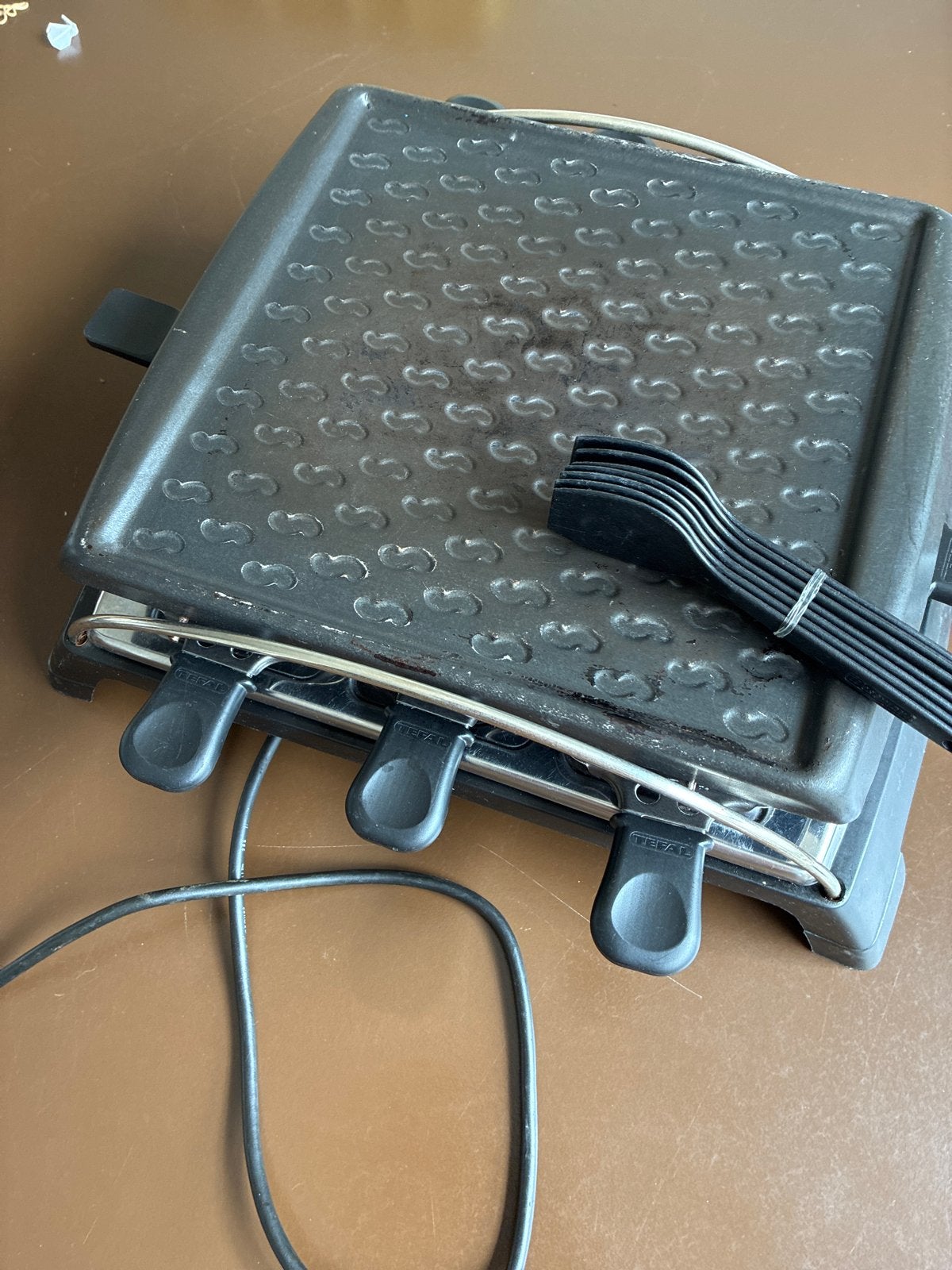 Tefal Gourmetstel Raclette Grill - Type 1370, Ophalen of Verzenden, Gebruikt, 8 personen of meer