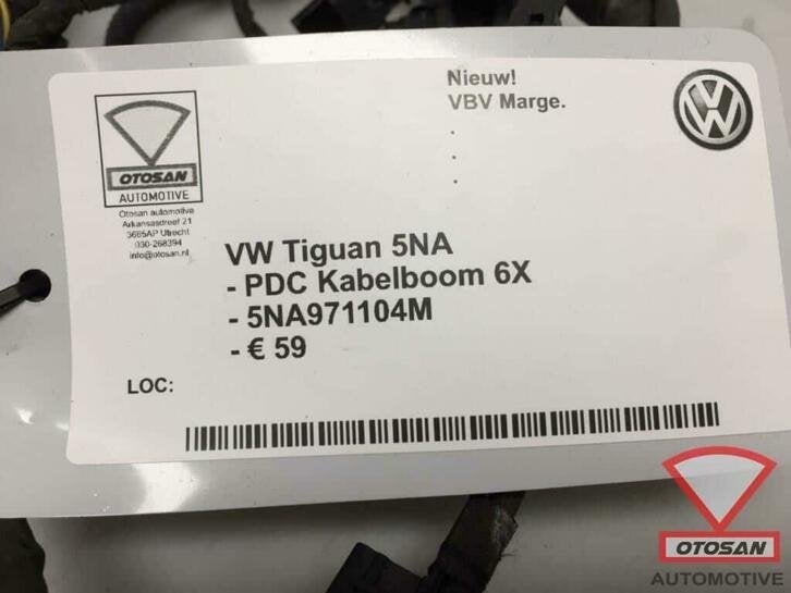 vw tiguan 5na 2018 pdc parkeersensor 6x kabelboom 5na971104m, Gebruikt, Volkswagen, Volkswagen AG, Berliner Ring 2
38440  Wolfsburg, DE