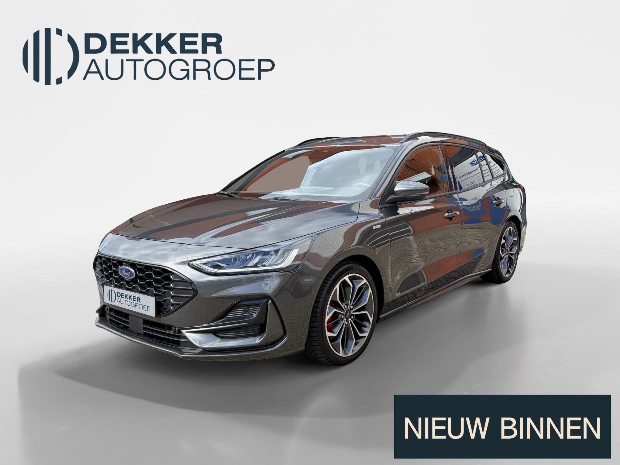 Ford Focus Wagon 1.0 EcoBoost Hybrid ST Line X TREKHAAK / WI, Stof, Gebruikt, Euro 6, Origineel Nederlands