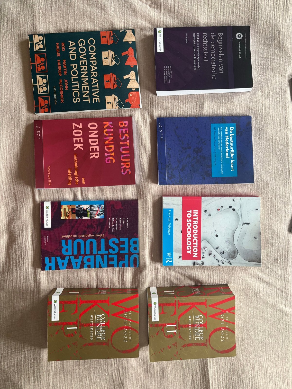 Diverse studieboeken: Bestuurskunde, Sociologie, Rechten, Boeken, Ophalen of Verzenden, Gamma, Gelezen, HBO
