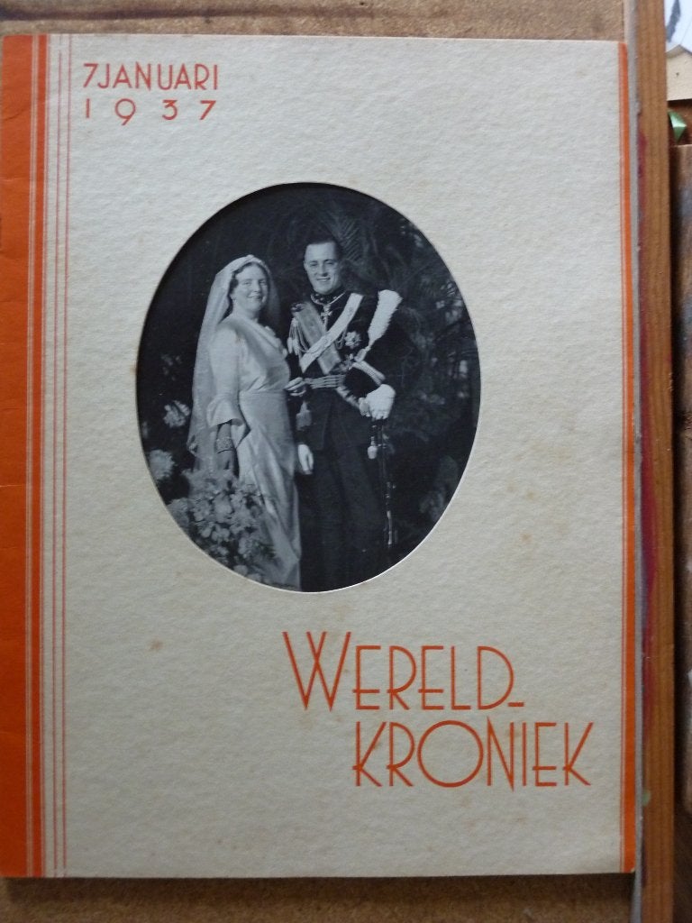 wereldkroniek tijdschrift het koningshuis 1937, Verzamelen, Ophalen of Verzenden, Gebruikt, Nederland, Tijdschrift of Boek