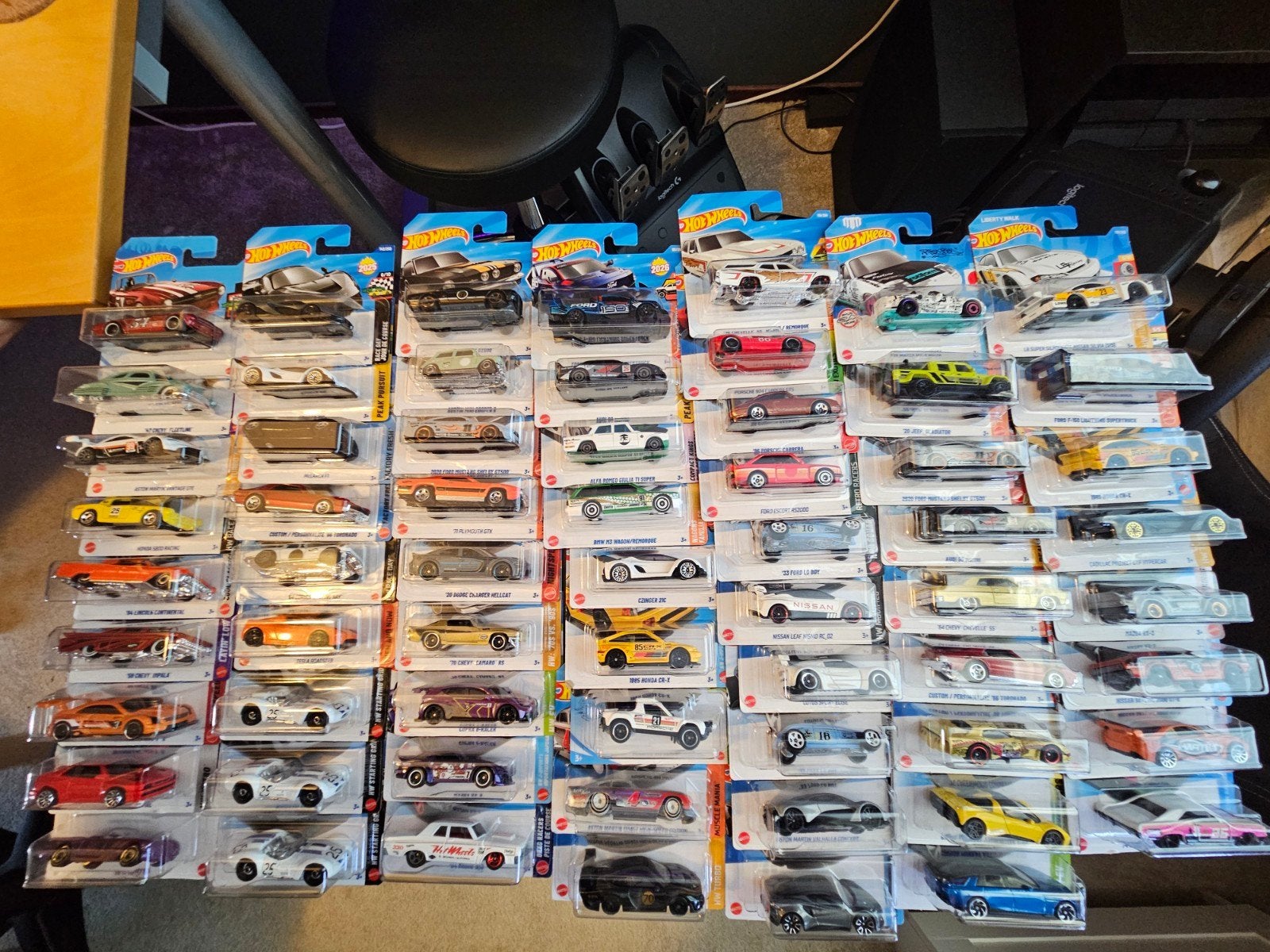 Hotwheels (64 stuks), Ophalen of Verzenden, Zo goed als nieuw, Auto