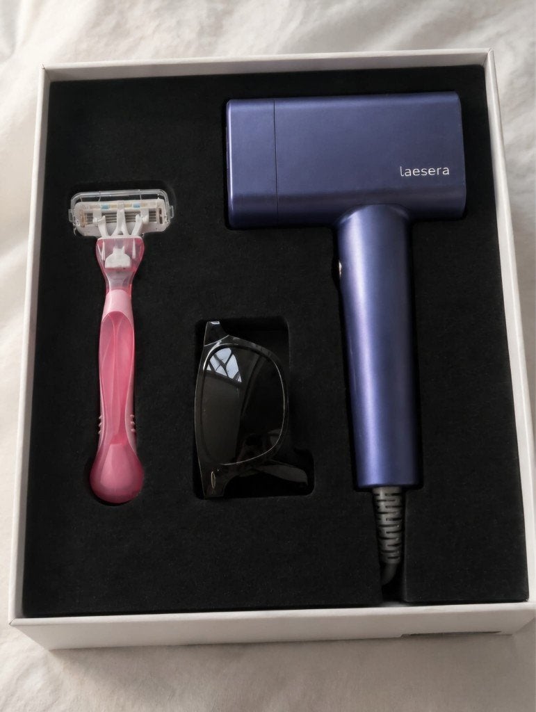 Leasera IPL laser - met koelfunctie - zo goed als nieuw, Ophalen of Verzenden, Zo goed als nieuw, Scheren en Epileren
