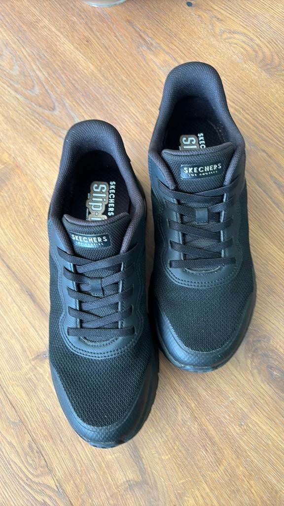 Zwarte Skechers Slip-ins Uno Flex dames 40, Ophalen of Verzenden, Nieuw, Zwart, Sneakers of Gympen