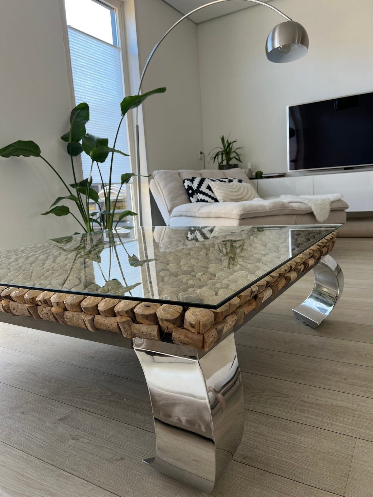 Salontafel, Huis en Inrichting, Tafels | Salontafels, Ophalen, 100 tot 150 cm, 50 tot 100 cm, Zo goed als nieuw