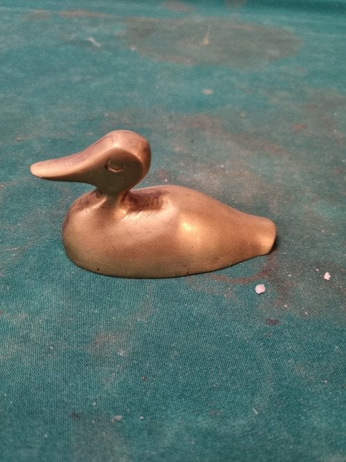 beeld eend messing vintage, Ophalen of Verzenden
