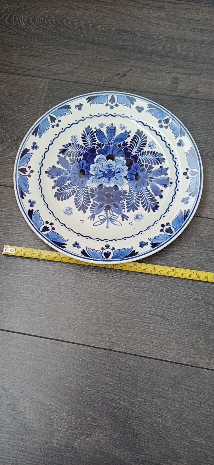Antiek Delfts Blauw Wandbord - 1916, Ophalen of Verzenden