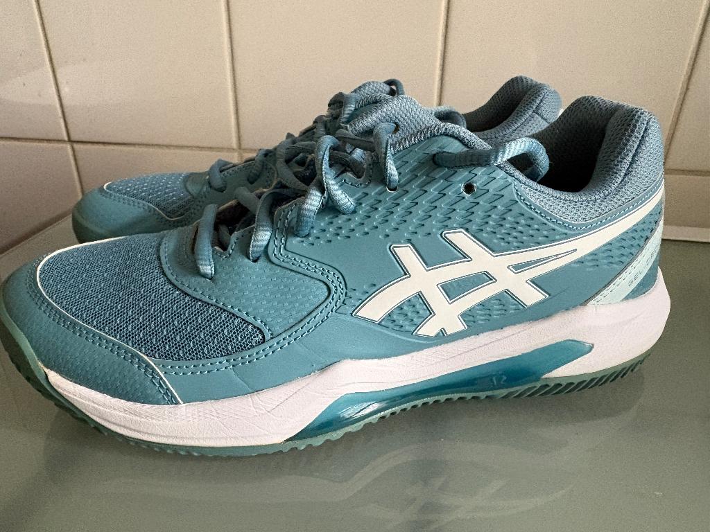 Tennisschoenen 38 asics  all court lichtblauw, Overige merken, Verzenden, L00, Schoenen