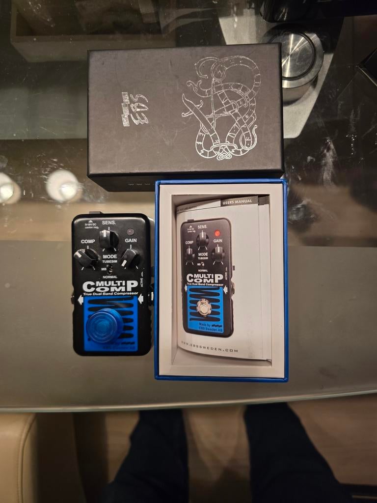 EBS Multicomp Blue Label Compressor in nieuwstaat met doos, Muziek en Instrumenten, Effecten, Ophalen of Verzenden