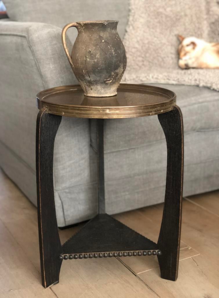 Oud rook tafeltje retro vintage artdeco bijzettafel, Ophalen