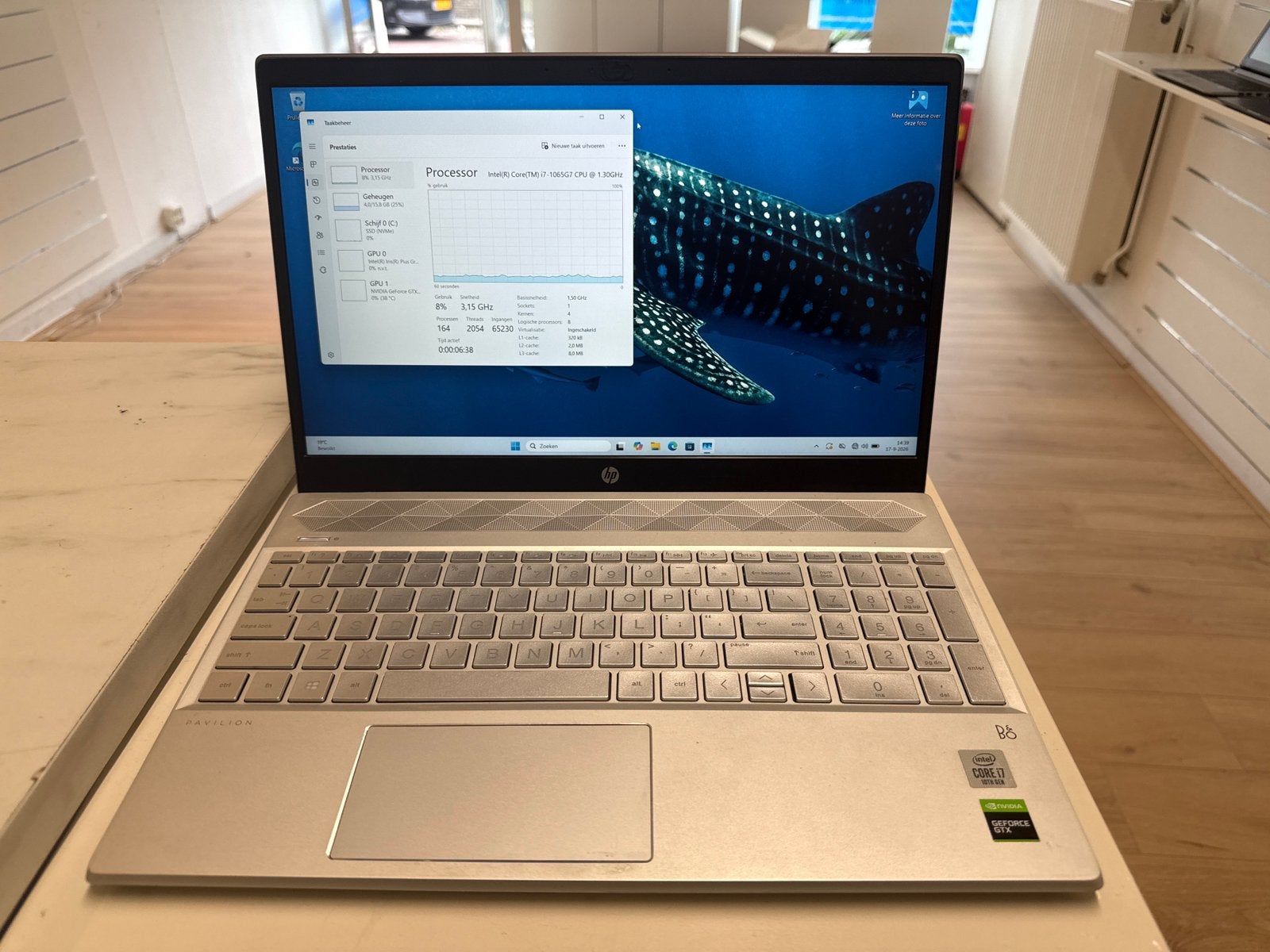 HP Pavilion 15" | i7 10th Gen | 16GB | GTX 1050 | 256GB, Computers en Software, Ophalen, 2 tot 3 Ghz, 15 inch, Zo goed als nieuw