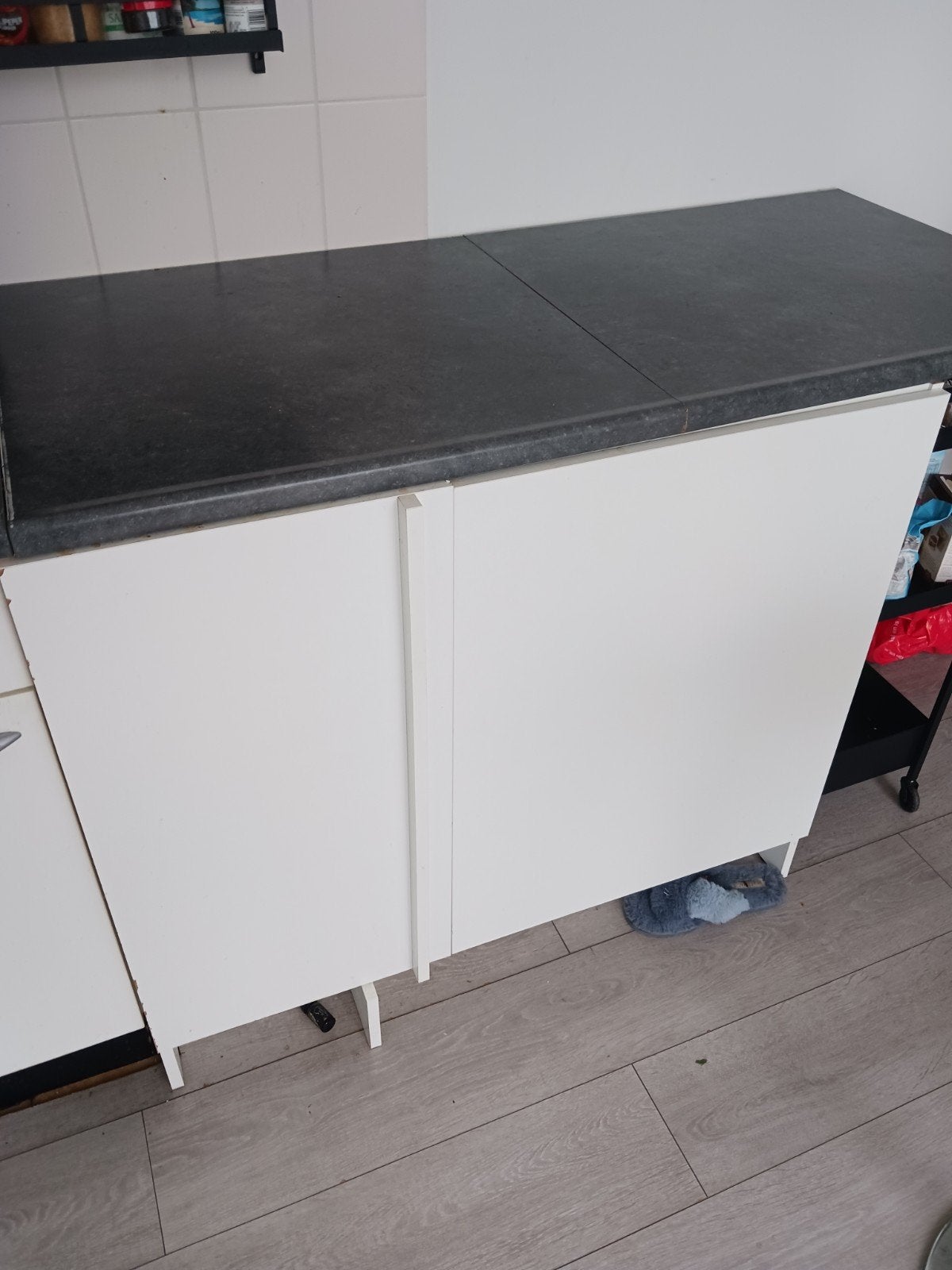 IKEA/ BRIBUS KEUKENBLOK  EXTRA RUIMTE MET KEUKENBLAD, Ophalen, 50 tot 75 cm, Minder dan 100 cm