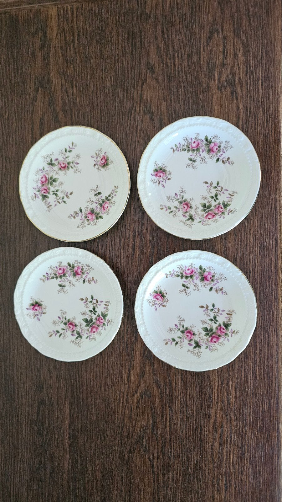 4 Royal Albert Lavender Rose Bonbon bordjes, Antiek en Kunst, Ophalen of Verzenden