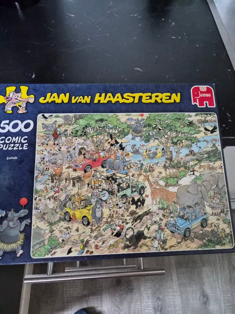 Jan van Haasteren "Safari" 1500 stukjes, Ophalen of Verzenden, 500 t/m 1500 stukjes, Zo goed als nieuw, Legpuzzel