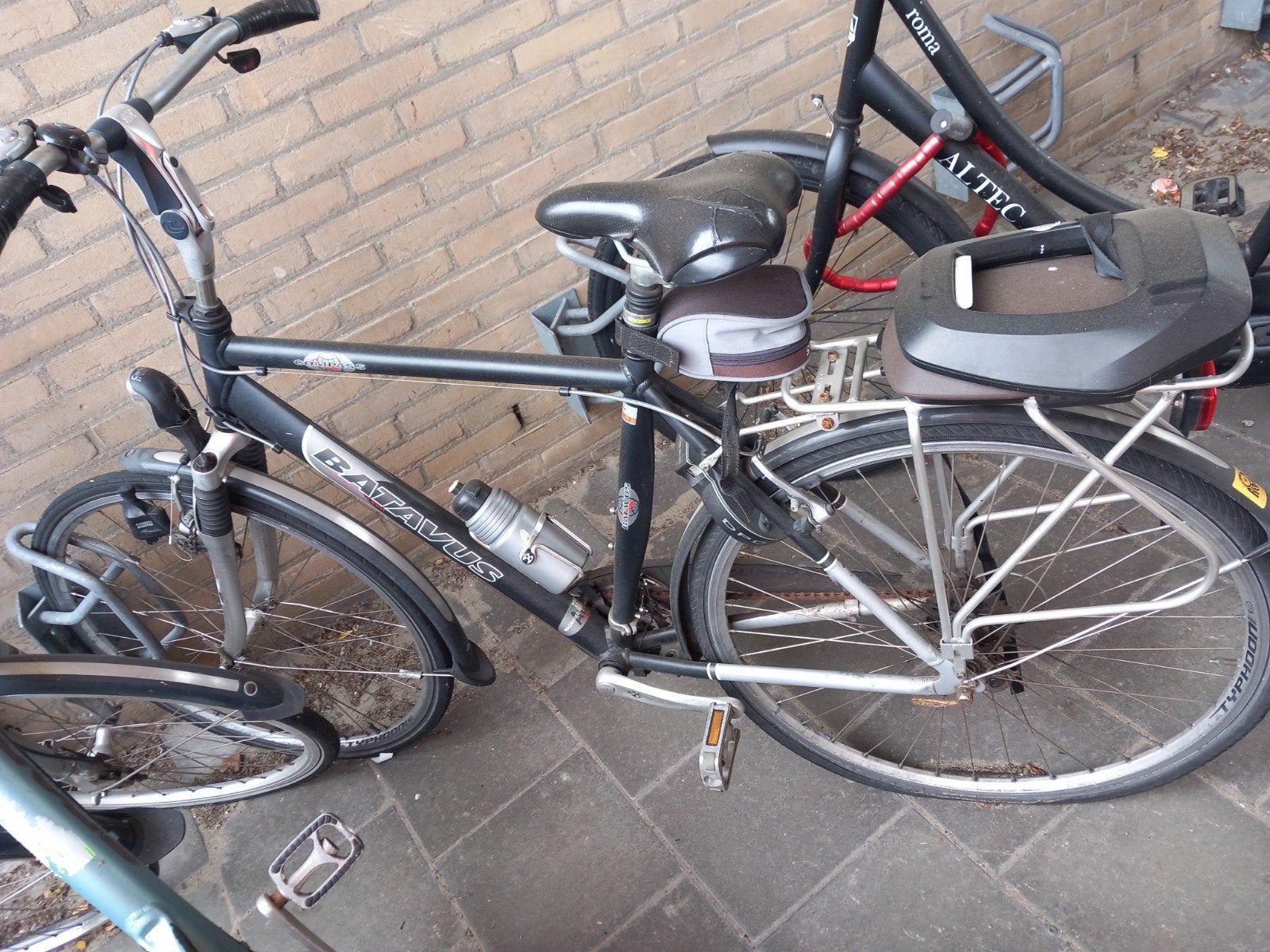 Opknap Batavus Herenfiets met bobike achterzitje, Ophalen, Gebruikt, Batavus