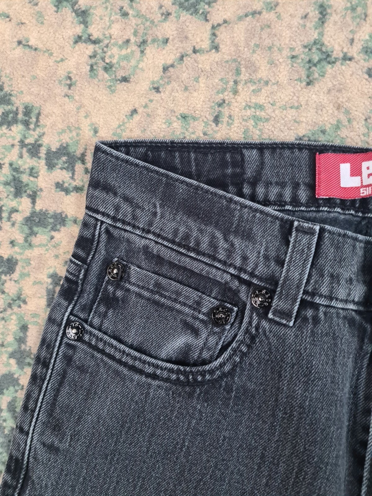 Levi's 511 straight fit W27 L28 Dames Tulsi2728 Mid-rise, Zwart, Ophalen of Verzenden, Zo goed als nieuw, W27 (confectie 34) of kleiner