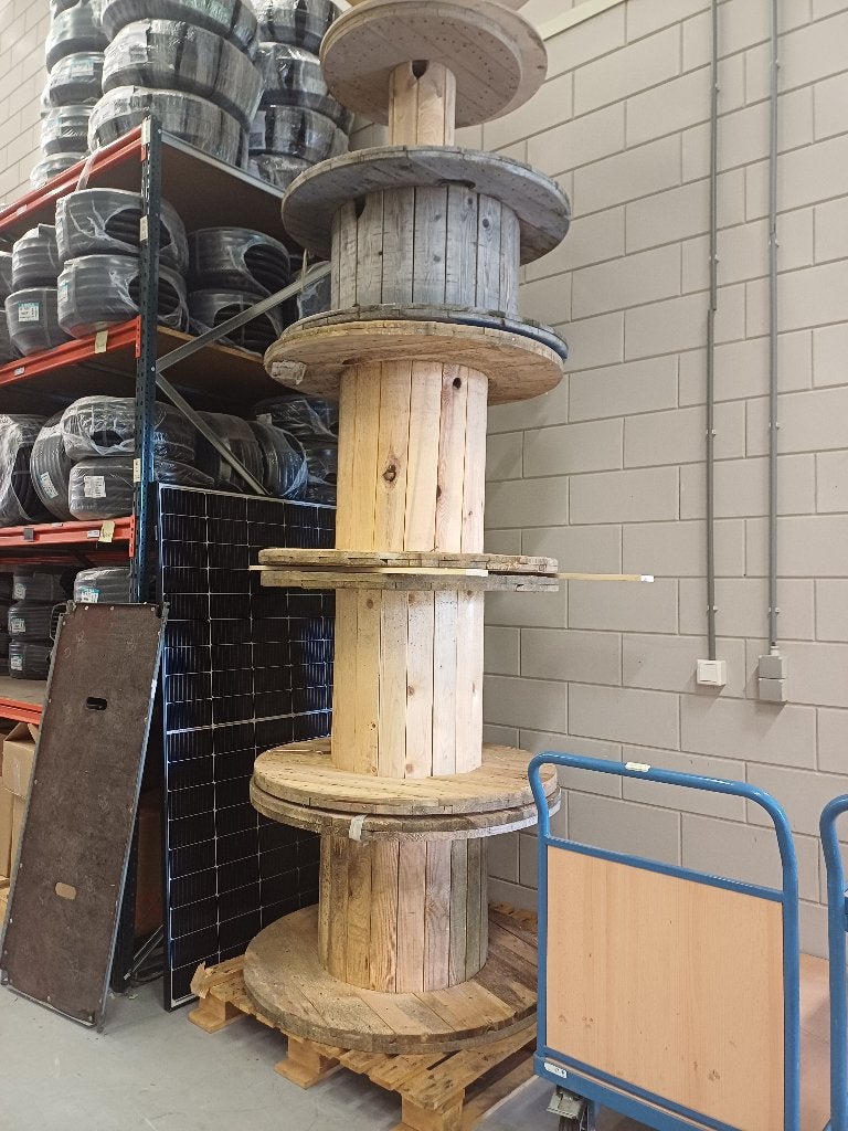 houten (kabel)haspels meerdere maten, Tuin en Terras, Tuintafels, Ophalen, Gebruikt, Rond, Hout