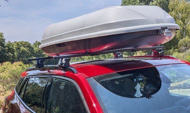 Dakdrager met Bagage koffer voor Peugeot 2008, Auto diversen, Dakdragers, Ophalen, Gebruikt