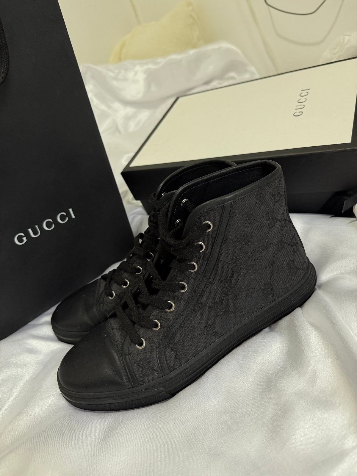 Gucci Sneakers (Orgineel), Kleding | Dames, Schoenen, Zo goed als nieuw, Sneakers of Gympen, Zwart, Ophalen of Verzenden