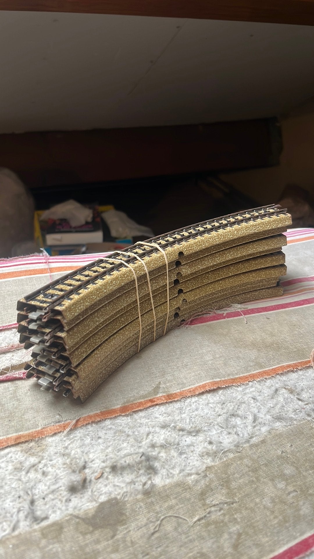 Te koop 10 grote gebogen rails van marklin 5120, Wisselstroom, Rails, Ophalen of Verzenden, Zo goed als nieuw