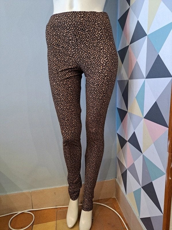 Jane Lushka  travel stof panter print  legging nieuw maat S, Kleding | Dames, Bruin, Nieuw, Ophalen of Verzenden, Jane Lushka