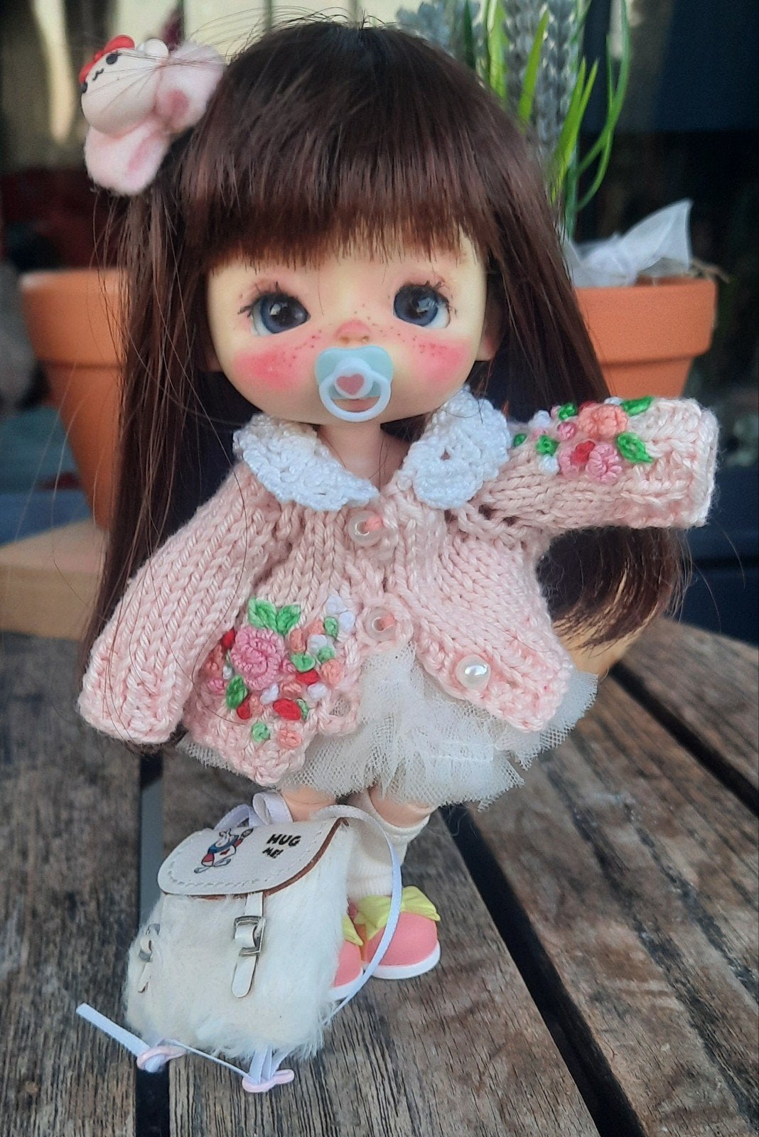 Bjd 13 cm, ob11 fullset popje StoDoll ., Ophalen of Verzenden, Zo goed als nieuw, Pop