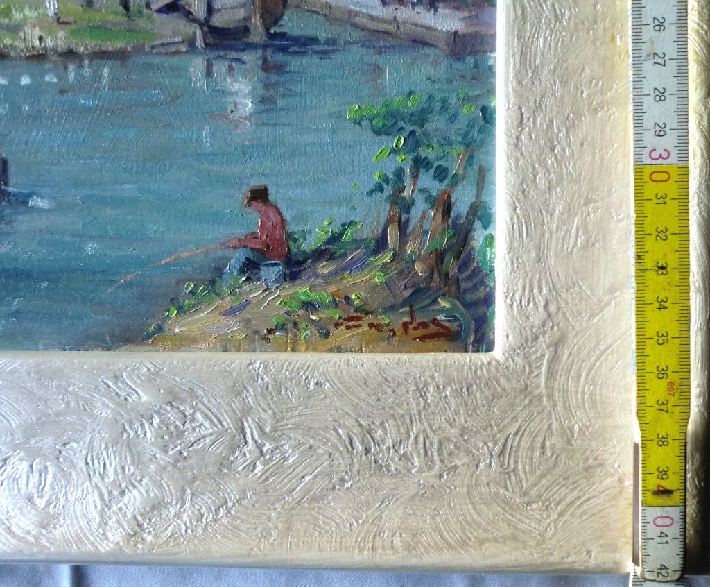 Schilderij Niek Van Der Plas., Ophalen of Verzenden, Gesigneerd