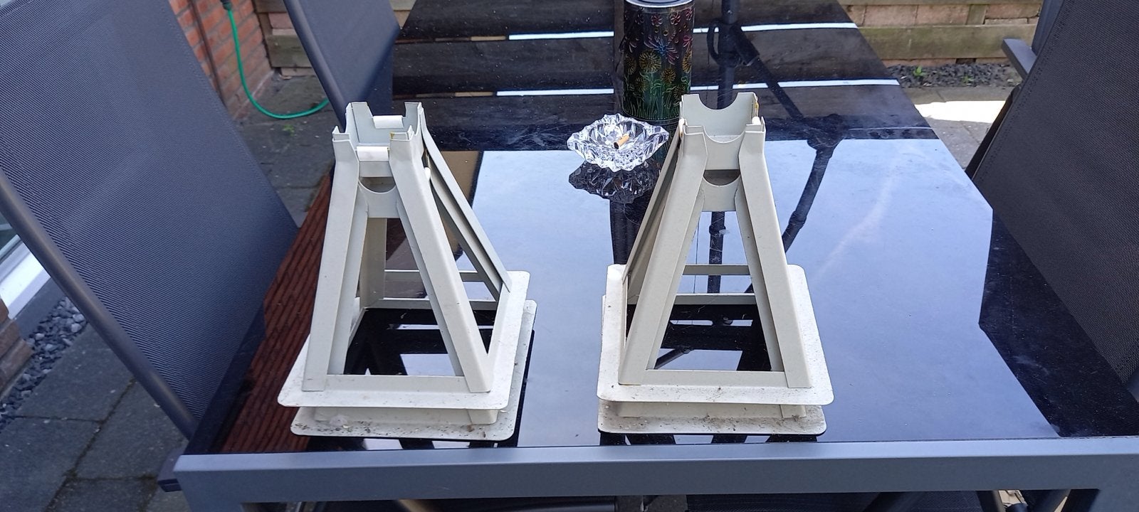 Bedverhogers 30 cm - Set van 4, Gebruikt, Eenpersoons, Ophalen of Verzenden, Overige maten