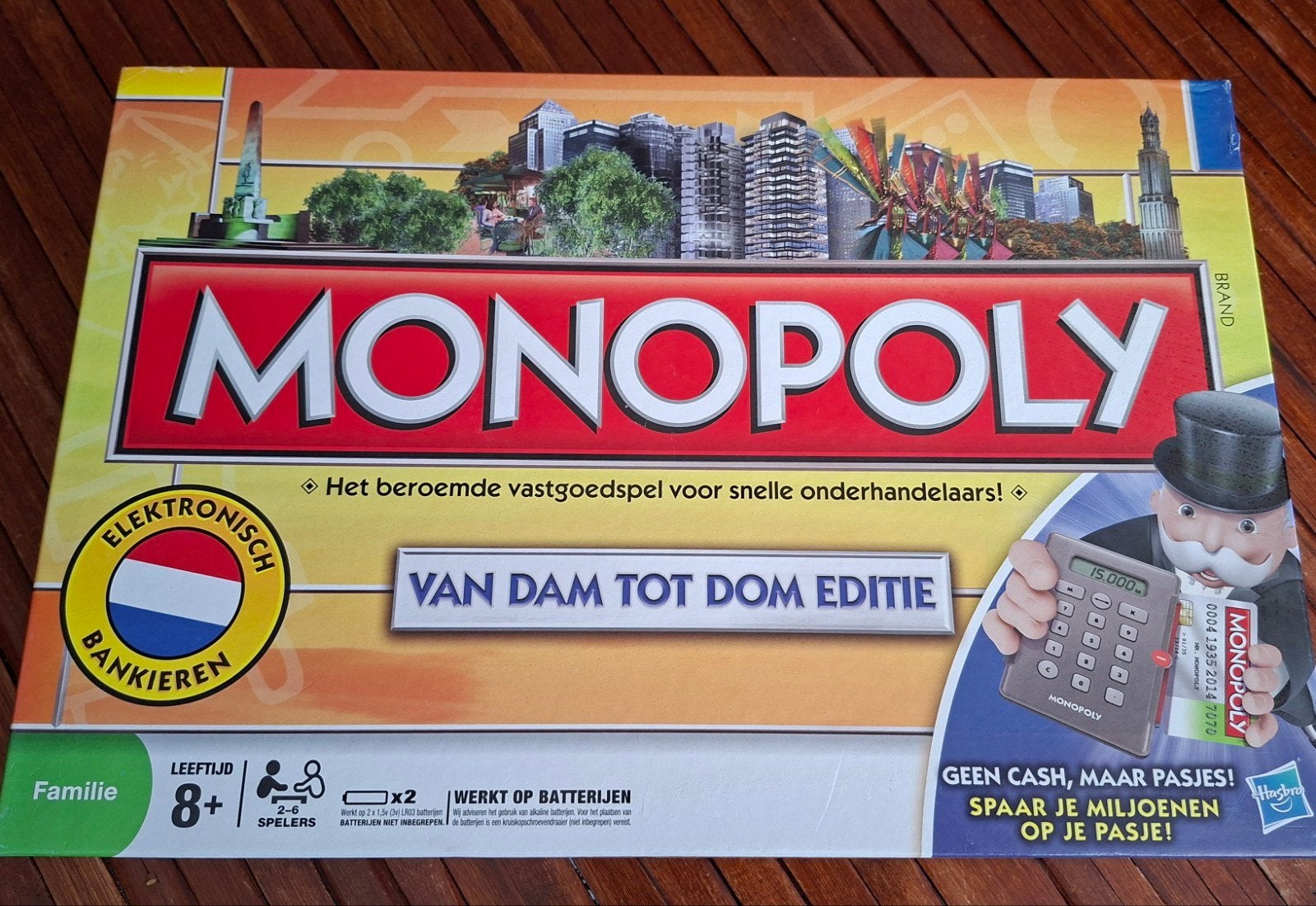 Monopoly: Van Dam tot Dom Editie - Elektronisch Bankieren, Een of twee spelers, Ophalen of Verzenden, Gebruikt, Parker