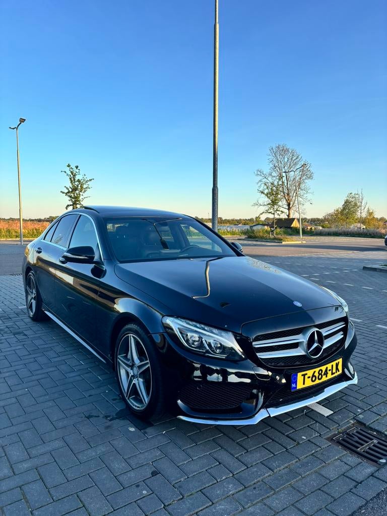 Prachtige Mercedes C400 4MATIC AMG | Bomvol opties, Auto's, Mercedes-Benz, Automaat, Zwart, Leder, Vierwielaandrijving