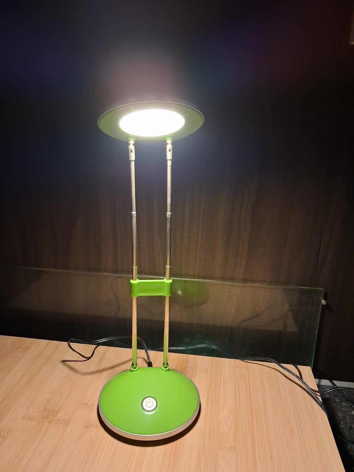 Retro / vintage leeslamp appeltjes groen, Ophalen of Verzenden, Huis en Inrichting